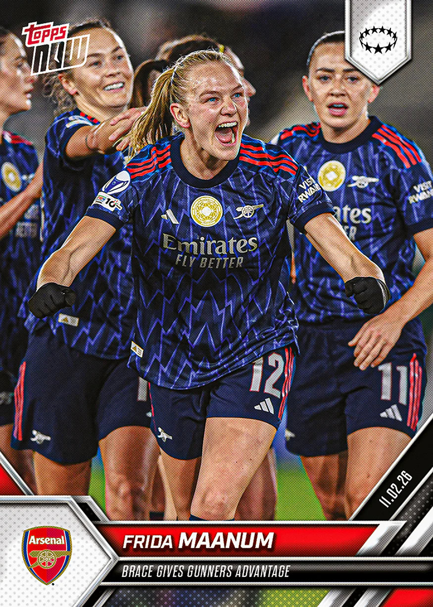 Topps NOW UWCL 2025/2026 - Card 017 - Frida Maanum - Arsenal