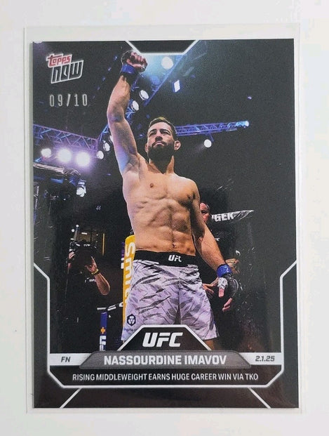 Topps Now 2025 UFC 312 - Card 05 - Nassourdine Imavov - Black Limited