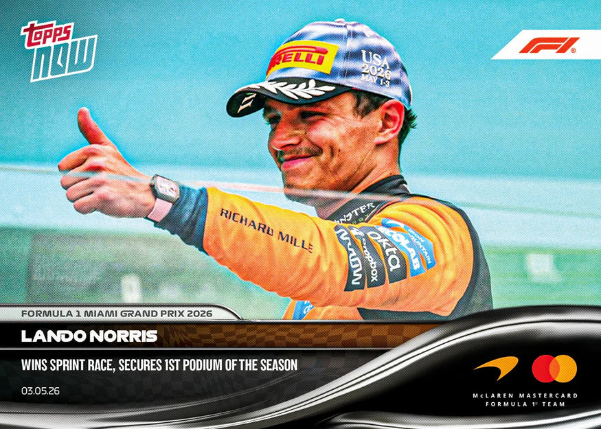 Topps Now Formula 1 2026 - Card 026 - Lando Norris - McLaren