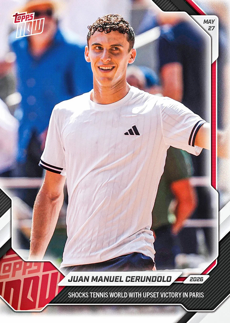 TOPPS NOW TENNIS 2026 - Card 14 - Juan Manuel Cerundolo - French Open