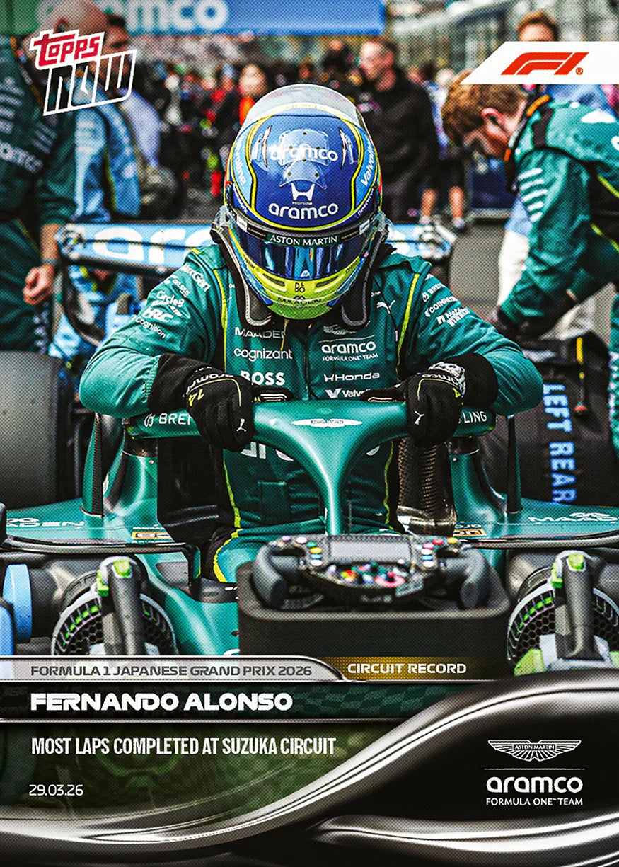 Topps NOW Formula 1 2026 - Card 023 - Fernando Alonso - Aston Martin Aramco