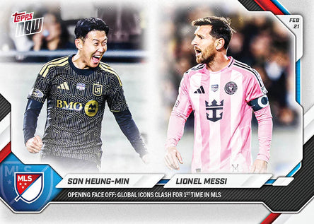 Topps NOW MLS 2026 - Card 1 - Son Heung-min / Lionel Messi