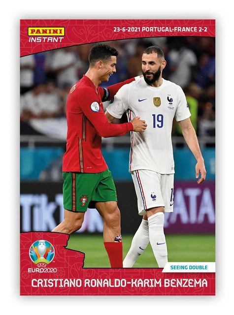 Panini Instant UEFA EURO 2020 - Card 38 - Cristiano Ronaldo & Karim Benzema
