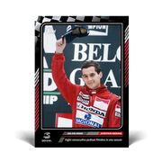Topps - The Story of Ayrton Senna - Card 21 - Eight consecutive podium finishes