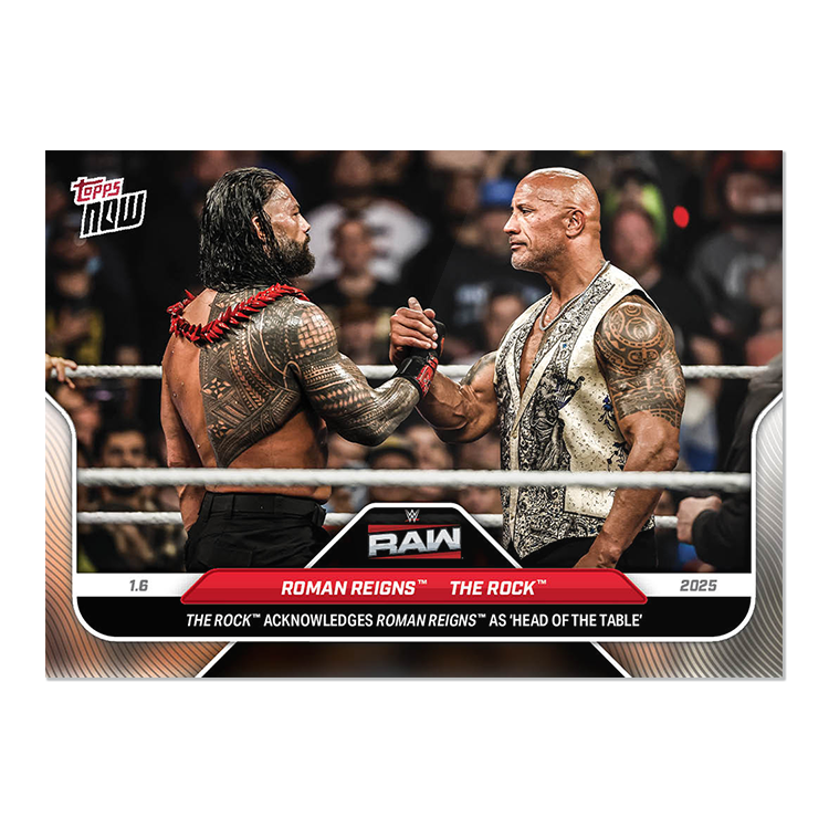 Topps WWE Wrestling 2025 - Card 003 - Roman Reigns / The Rock