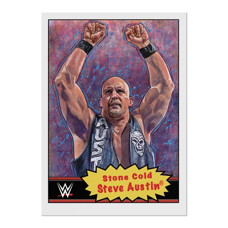 Topps Wrestling WWE Living Set - Card 01 - Stone Cold Steve Austin