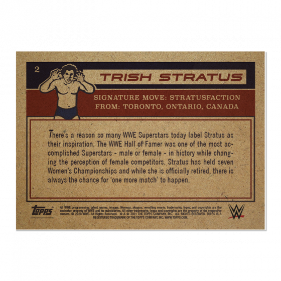 Topps Wrestling WWE Living Set - Card 02 - Trish Stratus